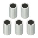 PATIKIL M10ステンレススペーサー 5個セット メタルスペーサー ステンレススチール 10.2mm内径×14mm外径×20mm長さ 3/8M10ネジボル...