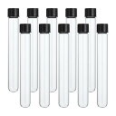 PATIKIL 30ml 試験管 12個セット 5.91x0.79 ガラス製 クリアな丸底試験管コンテナ プラスチックキャップ付き ビーズパーティーあめバスソル...