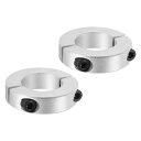 PATIKIL 2個入り シャフトカラー ダブルスプリット 軸カラー セットカラー ロックカラー 内径40mm 外径70mm 幅18mm クランプカラー セット...