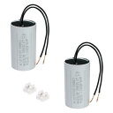 PATIKIL CBB60 45uF ランニングコンデンサ AC 450V 2線式 50/60Hz シリンダー 90x50mm ウォーターポンプ 洗濯機モーター...