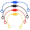 PATIKIL ISO-A 1/2 油圧カプラ オスダストキャップとメスプラグカバー 4セット 油圧クイックコネクトカップリング 保持リング付き キャップホース...