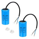 PATIKIL CBB60 30uF ランニングコンデンサ AC 450V 2線式 50/60Hz シリンダー 94x50mm エアコンプレッサーモーター 洗濯...