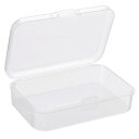 PATIKIL 収納ケース 75x50x21 mm 12個 クリア貯蔵容器 ヒンジ付きのふた プラスチック 長方形ボックス ビーズ アート 工芸用