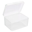 PATIKIL 収納ケース 85x65x45 mm 6個 クリア貯蔵容器 ヒンジ付きのふた プラスチック 長方形ボックス ビーズ アート 工芸用