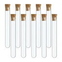 PATIKIL 3 ml 試験管 25個入り 2.95x0.39 ガラス製クリアな丸底試験管コンテナ ストッパー付き。ビーズパーティー キャンディ バスソルト 収納 科学実験 植物増殖に最適です。