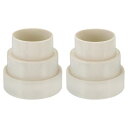 PATIKIL 114 mm-100 mm-75 mm ダクトレデューサー 2個 ダクトコネクタ ダクトインラインアダプターインクリーサー ABS プラスチック 通気口 HVAC暖房冷房換気用