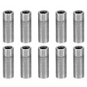 PATIKIL M5スチールスペーサー 10個セット 金属スペーサー スチール 5mm内径×10mm外径×30mm長 炭素鋼スペーサー 1/5インチまたはM5ネ...