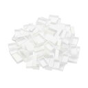 PATIKIL 3.2ml 水彩パン 100個入り 空のフルパン プラスチック水彩缶 水彩油絵アクリル絵の具トラベルブリキケースパレット用 ホワイト