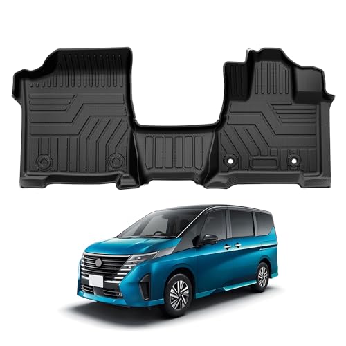 CARVANTA 日産 新型 セレナ C28 e-POWER フロアマット 8人乗り 7人乗り カーマット TPE材質 立体成型 車用 3Dフロアマット NIS...
