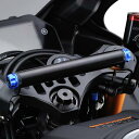 デイトナ(Daytona) YZF-R25/YZF-R3(19-22)専用 クランプバー マルチバーホルダー ブルー 17859