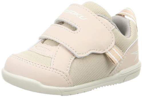 [シュンソク] ベビーシューズ スニーカー 幅広 軽量 足育 12~15cm 男の子 女の子 SJB 0680 ナチュラル 13.5 cm