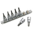 デイトナ(Daytona) バイク用 工具 ヘクサロビュラ(ピン付きトルクス) ソケット いじり止め 差込角3/8インチ 7ピースセット(T-20H/25H/2...