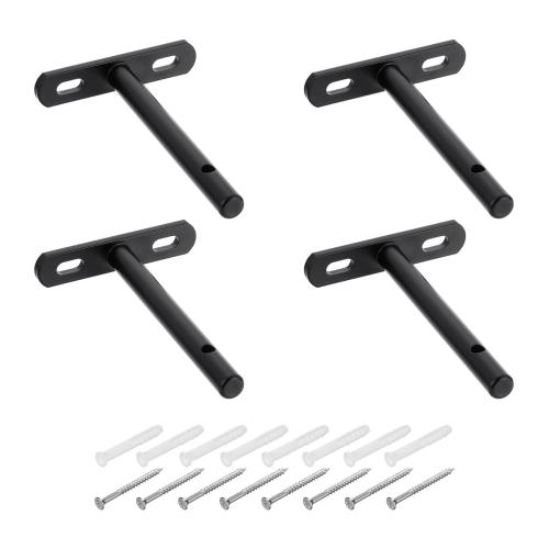 PATIKIL 浮き棚ブ ラケット 4 4セット Tブ ラケット 壁取り付けブ ラインド棚サポート 隠しブ ラケット..