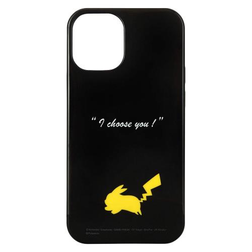 グルマンディーズ ポケットモンスター iPhone12 mini(5.4インチ)対応ソフトケース ピカチュウ POKE-660A ブラック