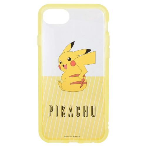 グルマンディーズ ポケットモンスター IIIIfit Clear iPhoneSE(第2世代)/8/7/6s/6(4.7インチ)対応ケース ピカチュウ POKE-642A イエロー