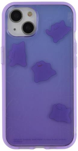 グルマンディーズ ポケットモンスター IIIIfit Clear iPhone13(6.1インチ)対応ケース メタモン POKE-728C パープル
