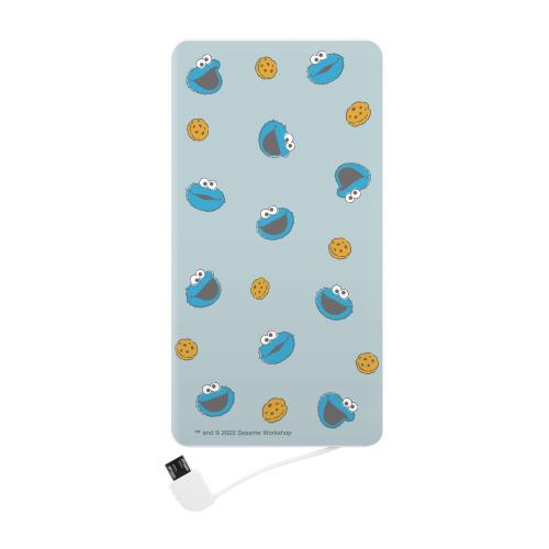 グルマンディーズ セサミストリート イオンポリマー充電器 クッキーモンスター SSM-109B