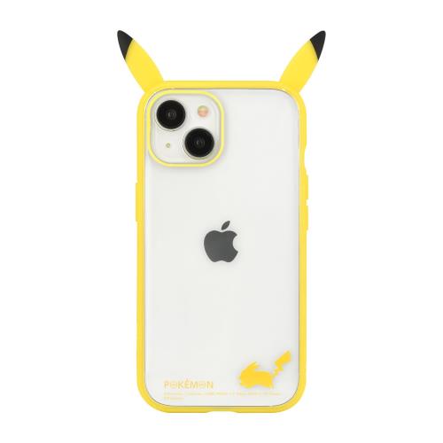 グルマンディーズ ポケットモンスター フレーム IIIIfit(イーフィット) Clear iPhone15 / 14 / 13 対応 ケース ピカチュウ POKE-874A