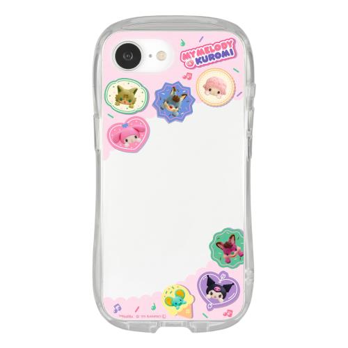 グルマンディーズ Netflix オリジナルアニメ My Melody Kuromi iPhone16e 対応 クリスタルクリアケース..