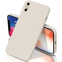 iphone xs ケース シリコン iphone x ケース 耐衝撃 アイフォン x/xs カバー さらさら手触り 傷付き防止 超軽量 マット質感 指紋防止 レンズ保護 ワイヤレス充電(アンティークホワイト)