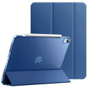 JEDirect iPad Air 11 インチ M2 (2024), iPadAir5/4 ケース(2022/2020モデル、10.9インチ)スリムスタンドハードバック ウェイクアップ/オートスリープ機能付き タブレットカバー (紺)