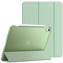JEDirect iPad Air 11 インチ M2 (2024), iPadAir5/4 ケース(2022/2020モデル、10.9インチ)スリムスタンドハードバック ウェイクアップ/オートスリープ機能付き タブレットカバー (抹茶グリーン)