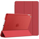 JEDirect iPad Air 2 ケース 三つ折スタンド オートスリープ機能 (レッド)(2)