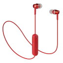 オーディオテクニカ SoundReality ワイヤレスイヤホン Bluetooth リモコン/マイク付 レッド ATH-CKR300BT RD