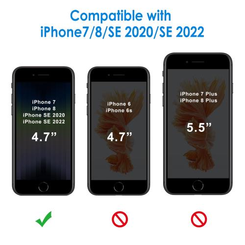 JEDirect iPhone SE 2020/2022 (第2/3世代) iPhone8 iPhone7 ケース 黄ばみなし バンパー 衝撃吸収 傷つけ防止 (レッド)