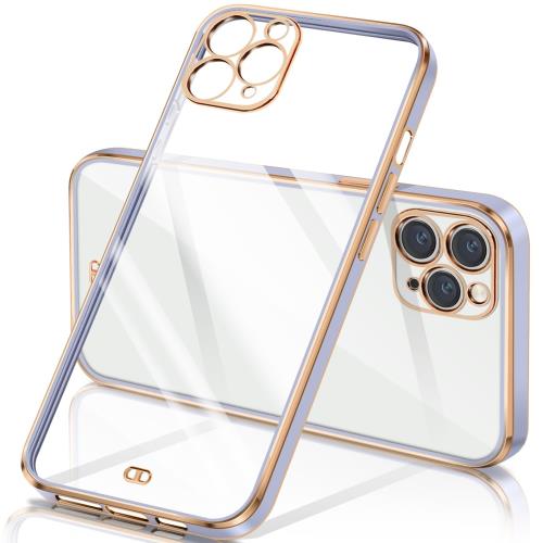 iPhone11 Pro ケース クリア 透明 アイフォン11Pro カバー メッキ加工 耐衝撃 TPU ソフト 薄型 軽量 ス..