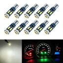 Catland T5 LED 拡散 メーター球 メーターランプ 白 ポジション球 パネル球 インパネランプ ウェッジ球 エアコン球 灰皿内の照明 インジゲーター球 シガーライター球 汎用 LEDバルブ ホワイト 明るい 広角照射 4014SMD 7連 12V 車用 バイク用 10個入り