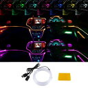Catland LEDテープ RGB LEDテープライト 車内用 車 8モード シーケンシャル イルミネーション 流れる テープ レッド グリーン ブルー イエロー アイスブルー ピンクパ