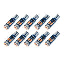Catland T5 LED 拡散 メーター球 メーターランプ アンバー ポジション球 パネル球 インパネランプ ウェッジ球 エアコン球 灰皿内の照明 インジゲーター球 シガーライター球 汎用 LEDバルブ イエロー 明るい 広角照射 4014SMD 7連 12V 車用 バイク用 10個入り