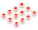A-Focus イヤーチップ イヤーピース ハイブリッドイヤーピース φ3.8-4.0内径に適用JBL T110BT イヤホンソニー交換用SONY MDR-XB シリーズSONY XBA シリーズ イヤホン等に対応 シリコン製 カラフルイヤホンカバー 快適 良い遮音性 12個6ペア入り Lサイズ WOL