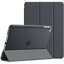 JEDirect iPad mini 4 ケース (iPad mini 5 2019モデル非対応) 三つ折スタンド オートスリープ機能 (ダークグレー)(2)