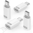MoKo ライトニングからType C変換用アダプタ 4個セット ライトニングto Type C 変換アダプター 480Mbpsデータ転送/35W PD充電対応 アルミシェル 軽量小型 iOSからタイ