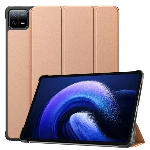 Xiaomi Pad 6 ケース MoKo Mi Pad 6/6 Pro用保護ケース 11インチ シャオミパッド6専用保護カバー スタンドケース オートスリープ対応 PC+PU製 手帳型 軽量 耐衝撃 RoseGold