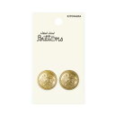 KIYOHARA ナウナウボタン メタルボタン エンブレム 足つき 2個入り 直径21mm G NWN4140