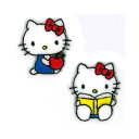 KIYOHARA サンリオキャラクターズ ミニワッペン アイロン接着 KT キティ 2個入り RIO-3001