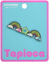 清原(KIYOHARA) お気に入りシリーズ 連続ワッペン レインボー アイロン接着 1個入り MOW778