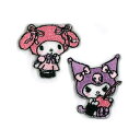 KIYOHARA サンリオキャラクターズ ミニワッペン アイロン接着 MM マイメロディ 2個入り RIO-3002