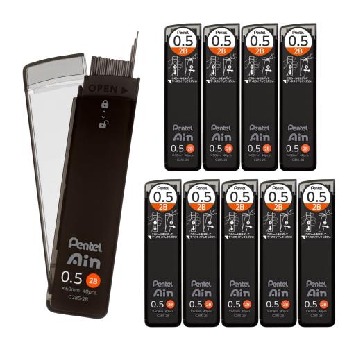 ぺんてる シャープ芯 ぺんてるアイン 0.5mm 2B 10個 C285-2B