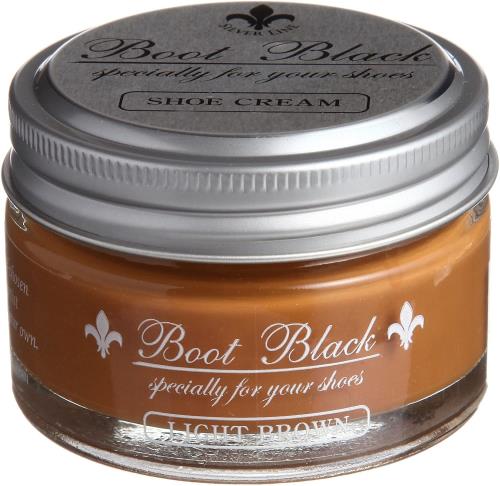 [コロンブス] 靴クリーム ブートブラックシルバーラインシュークリーム ライトブラウン 55g