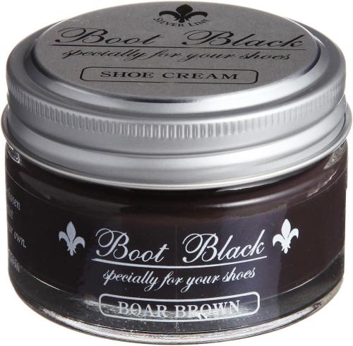 [コロンブス] 靴クリーム ブートブラックシルバーラインシュークリーム ボアブラウン 55g