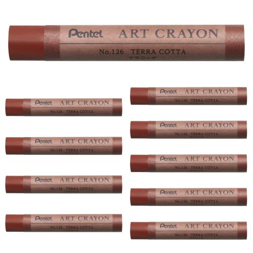 ぺんてる クレヨン アートクレヨン テラコッタ PTACT126
