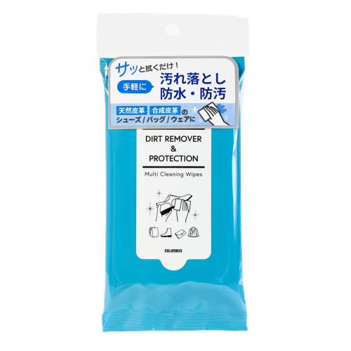 [コロンブス] 簡単 汚れ落とし/防水/防汚 マルチクリーニングワイプス 10枚入り
