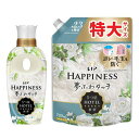 まとめ買い レノア ハピネス 夢ふわタッチ 柔軟剤 ホワイトティー 本体 450mL+詰め替え 720mL