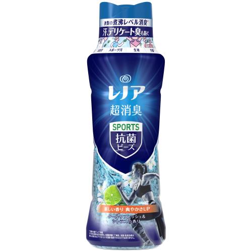 レノア 超消臭+ 抗菌ビーズ スポーツ クールリフレッシュシトラス 本体 490mL レノア 超消臭+ 抗菌ビーズ スポーツ クールリフレッシュシトラス 本体 490mL