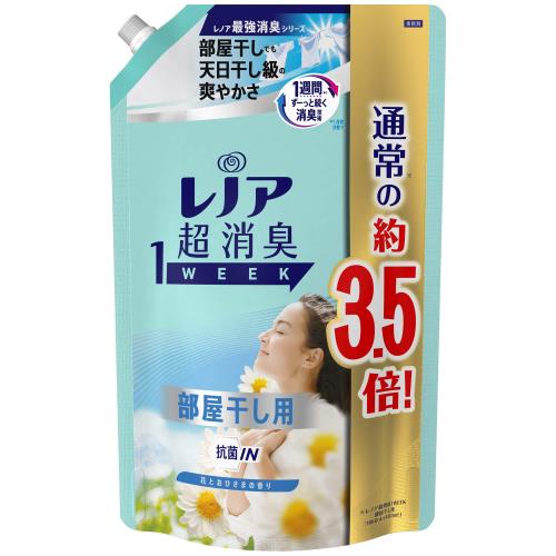 レノア 超消臭1WEEK 柔軟剤 部屋干し 詰め替え 大容量 1390mL(約3.5倍) 花とおひさまの香り レノア 超消臭1WEEK 柔軟剤 部屋干し 詰め替え 大容量 1390mL(約3.5倍) 花とおひさまの香り