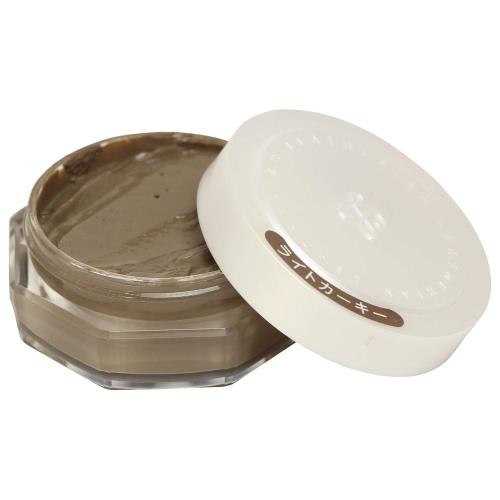 [コロンブス] 柔らかくて使いやすい靴クリーム レザリアンゴールド ライトカーキー 25g